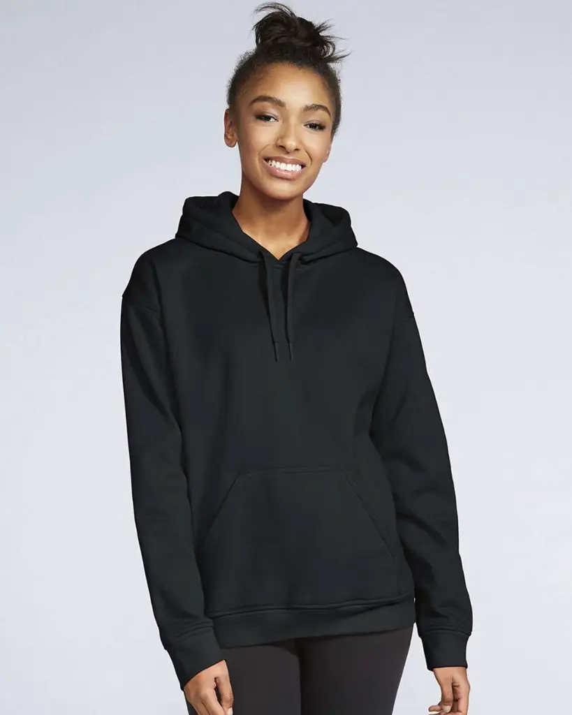 Gildan_SF500_Black_Front_High_Model.webp