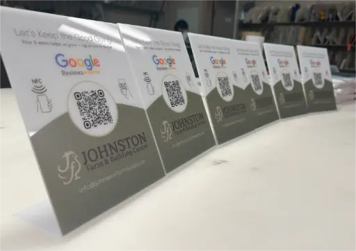 Customs Acrylic QR Code Stand
