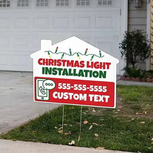 Customs Shape Yard Signs